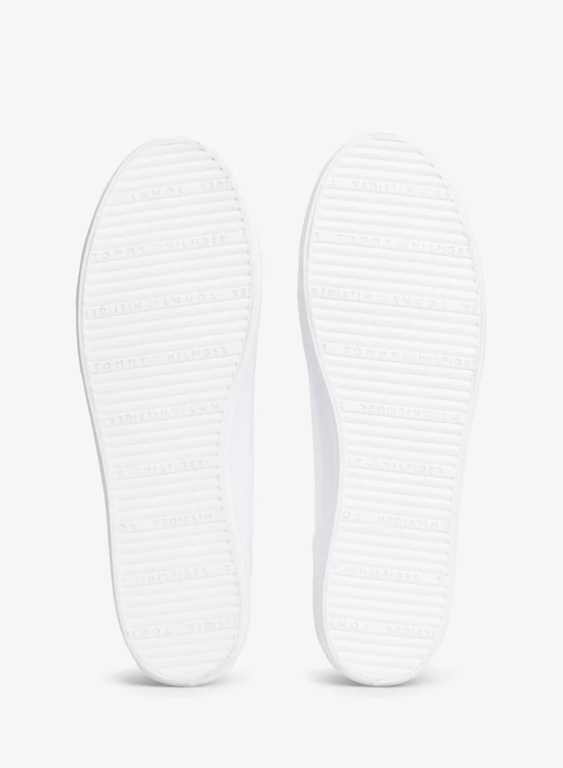 TOMMY HILFIGER  Enamel Flag Canvas Trainers for Women | Best Price UAE